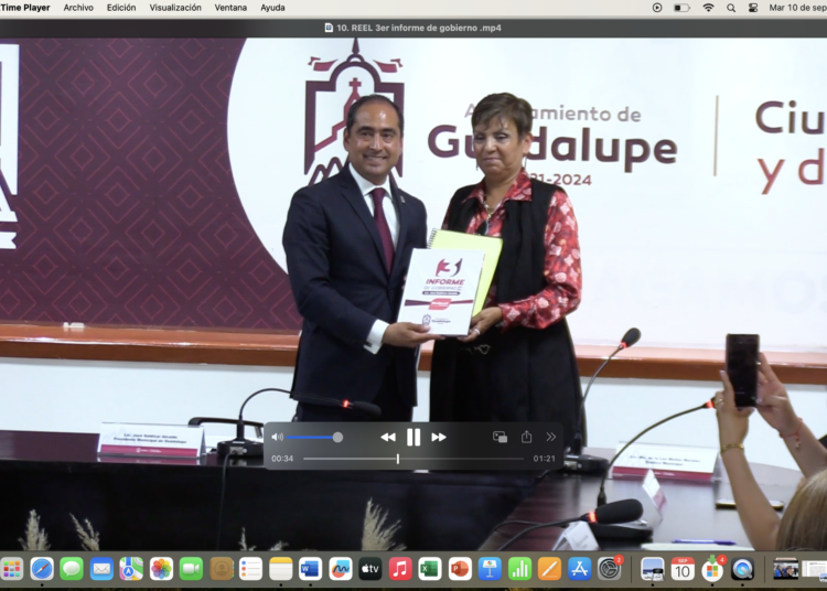 Rinde Pepe Saldivar su Tercer Informe ante el cabildo de Guadalupe